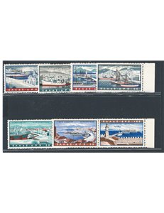 Grecia - 1958 - P.A. Porti, serie n° 69/75. Cat. € 75 (**)