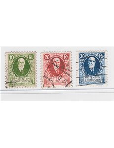 Liechtenstein - 1925 - 85° Compleanno del principe Giovanni II, serie n° 72/74. Cat. € 50 (U)
