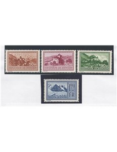 Liechtenstein - 1934 - Vedute, serie n° 118/21. Cat. € 130 (U)