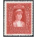 Liechtenstein - 1935 - Principessa Elsa 2 fr. rosso, n° 129. Cat. € 150 (**)