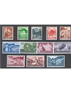 Liechtenstein - 1937/38 - Vedute diverse, n° 141/52. Cat. € 115 (**)