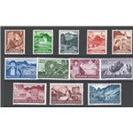 Liechtenstein - 1937/38 - Vedute diverse, n° 141/52. Cat. € 115 (**)