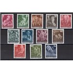 Liechtenstein - 1951 - Vita contadina, serie n° 251/62. Cat. € 175 (**)