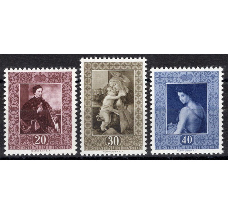 Liechtenstein - 1952 - Quadri celebri terza serie, n° 268/70. Cat. € 140 (**)
