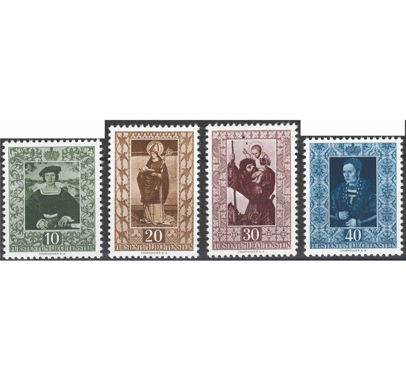 Liechtenstein - 1953 - Quadri celebri quarta serie, serie n° 273/76. Cat. € 130 (**)