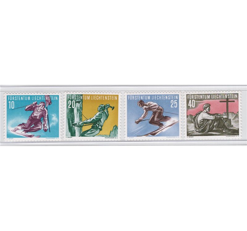 Liechtenstein - 1955 - Sport seconda serie, n° 296/99. Cat. € 67 (**)
