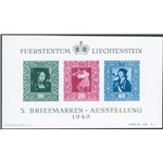 Liechtenstein - 1949 - BF Expo Filatelica di Vaduz, n° 8. Cat. € 160 (**)