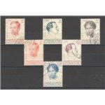 Lussemburgo - 1939 - 20° Anniv. del Regno della Duchessa Carlotta, serie n° 324/29. Cat. € 175 (U)