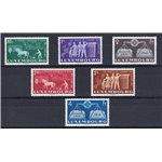 Lussemburgo - 1951 - Pro Europa Unita, serie n° 443/48. Cert.: Biondi. Cat. € 270 (**)