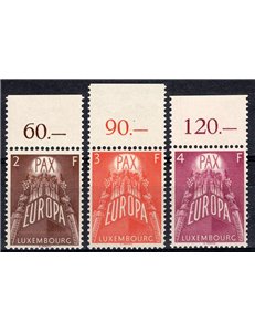 Lussemburgo - 1957 - Europa Cept, serie n° 531/33. Cat. € 125 (**)
