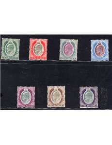 Malta - 1903/4 - Edoardo VII, serie n° 18/24. Cat. € 250 (**)