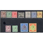 Malta - 1914/22 - Definitiva di Giorgio V, serie n° 42/52. Firm.: Chia - ED. Cert.: IC. Cat. € 450 (**)