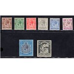 Malta - 1921/22 - Definitiva Giorgio V con filigrana “CA”, serie n° 58/65. Firm.: Chia - ED. Cert.: IC. Cat. € 1.200 (**)