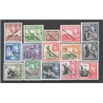 Malta - 1948 - Definitiva Giorgio VI soprast. “SELF GOVERNMENTE”, serie n° 201/15. Cat. € 115 (**)