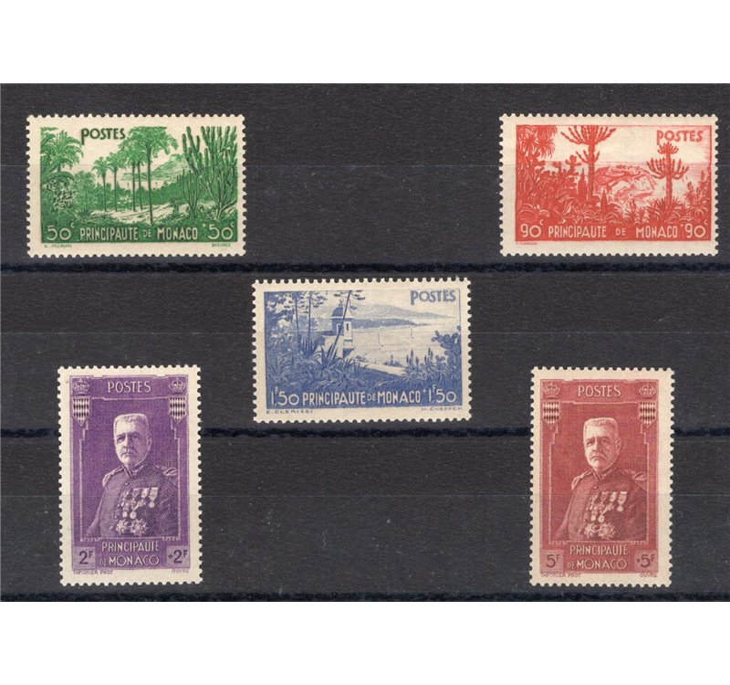 Monaco  - 1937 - Pro beneficenza, serie n° 135/39. Cat. € 300 (**)