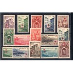 Monaco - 1940 - Pro Croce Rossa, serie n° 200/214. Cert.: IC. Cat. € 400 (**)
