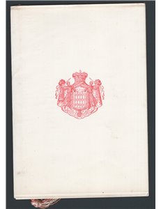 Monaco - 1947 - Folder ufficiale delle Poste Monegasche emesso in occasione del 12° Congresso U.P.U. tenutosi a Parigi. Il folde