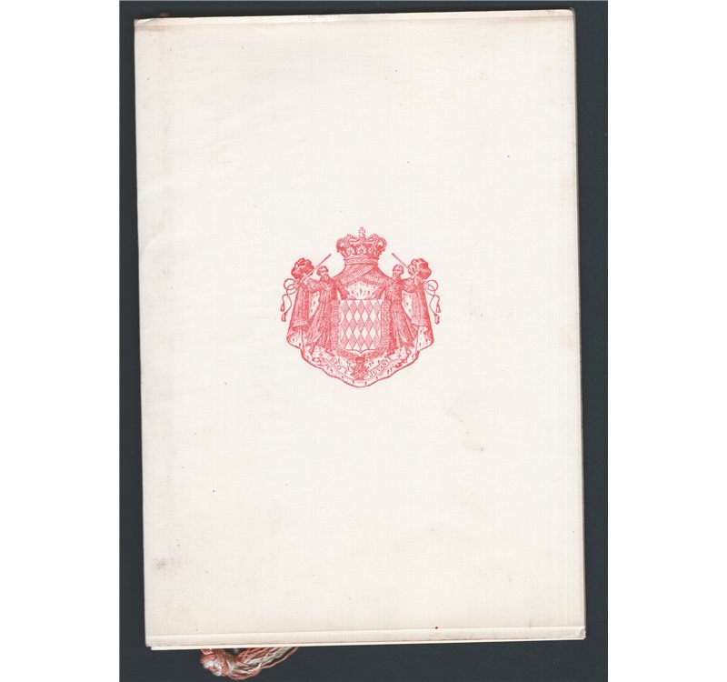 Monaco - 1947 - Folder ufficiale delle Poste Monegasche emesso in occasione del 12° Congresso U.P.U. tenutosi a Parigi. Il folde