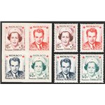 Monaco - 1949 - Croce Rossa dent. e non dent., n° 334A/337A + 334B/337B. Cat. € 160 (**)