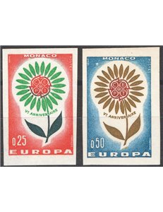 Monaco - 1964 - Europa non dent., serie n° 652/53. Cat. € 70 (**)