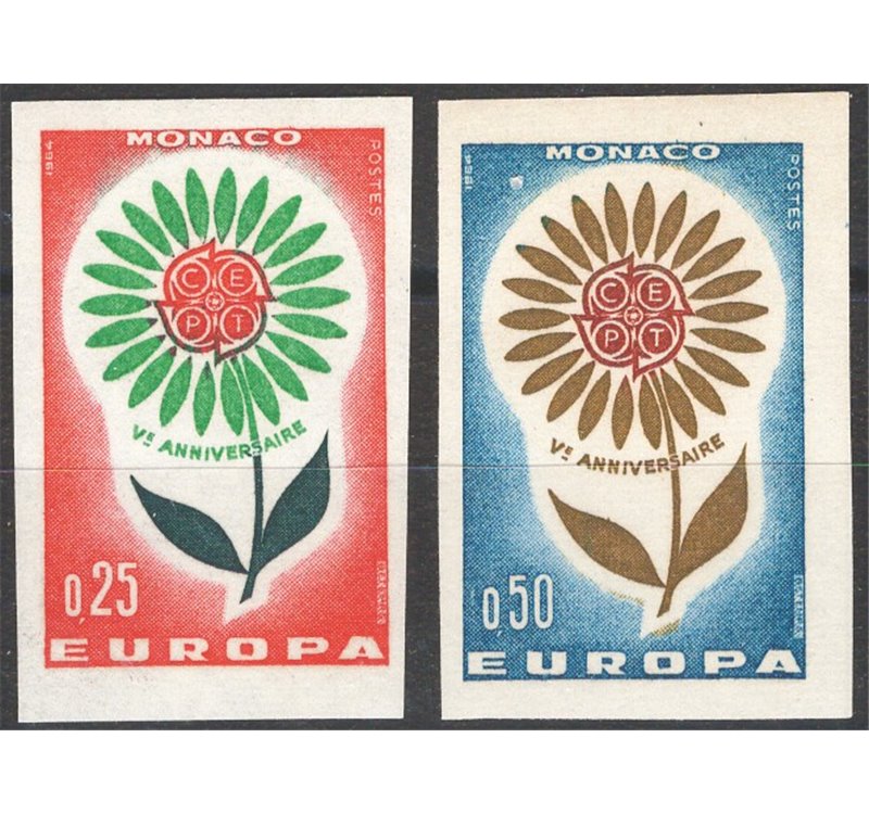 Monaco - 1964 - Europa non dent., serie n° 652/53. Cat. € 70 (**)