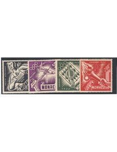 Monaco - 1952 - P.A. Olimpiadi di Helsinki, serie n° 51/54. Cat. € 92 (**)