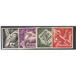 Monaco - 1952 - P.A. Olimpiadi di Helsinki, serie n° 51/54. Cat. € 92 (**)