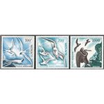 Monaco - 1957 - P.A. Uccelli dent. 13, serie n° 66/68. Cert.: IC. Cat. € 650 (**)