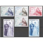 Monaco - 1960/61 - P.A. Santa Devota e Principi, serie n° 73/78. Cat. € 130 (**)