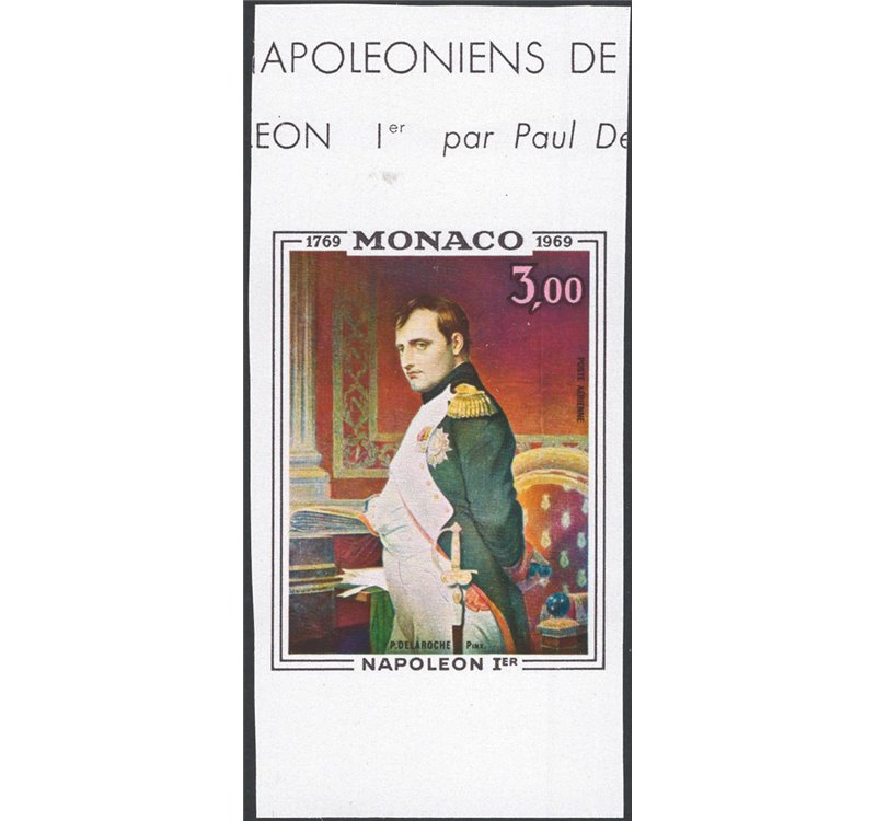 Monaco - 1969 - P.A. Napoleone 3 fr. non dent., n° 94. Cat. € 70 (**)