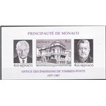 Monaco - 1987 - BF 50° Anniv. dell'Ufficio Filatelico, n° 39a. Cat. € 54 (**)