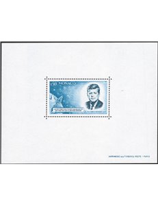 Monaco - 1964 - BFS Anniv. della Morte di J.K. Kennedy, il foglietto speciale dent., n° 8. Cert.: Biondi. Cat. € 500 (**)