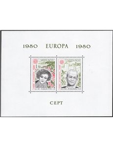 Monaco - 1980 - BFS Europa Cept, il foglietto speciale, n° 13. Cert.: Biondi. Cat. € 500 (**)