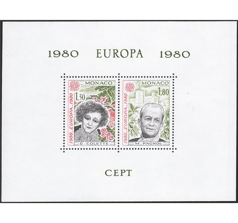 Monaco - 1980 - BFS Europa Cept, il foglietto speciale, n° 13. Cert.: Biondi. Cat. € 500 (**)