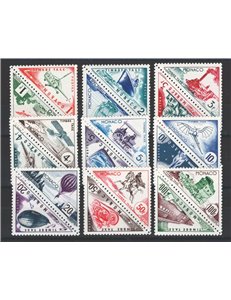 Monaco - 1953 - Segnatasse trasporti, serie n° 39A/55. Cat. € 125 (**)