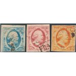 Olanda - 1852 - Guglielmo III, serie n° 1/3. Cert.: IC. Cat. € 305 (U)