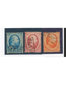 Olanda - 1864 - Guglielmo III, serie n° 4/6. Cat. € 160 (U)