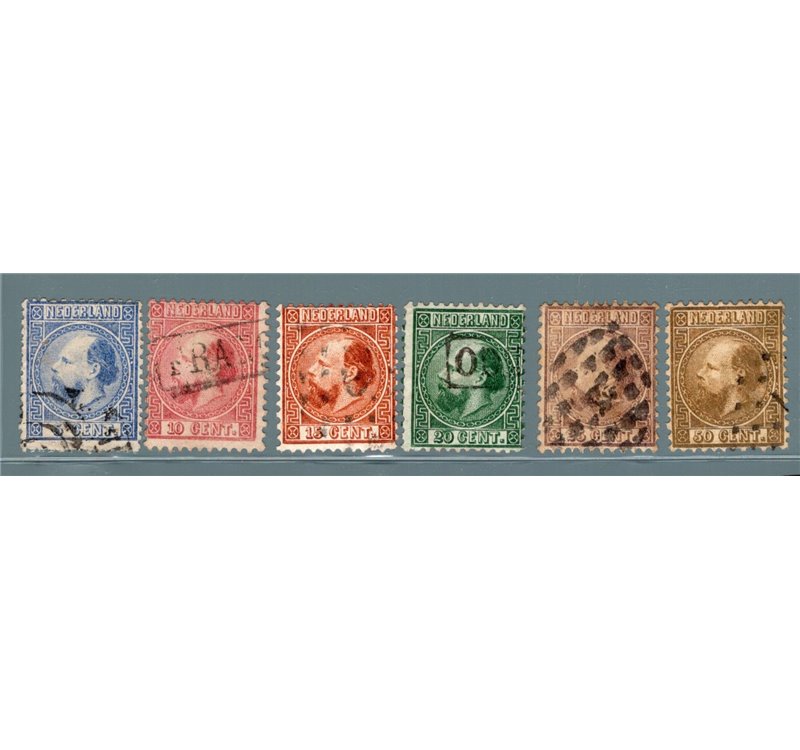 Olanda - 1867 - Re Guglielmo III, n° 7/12. Cert.: IC. Cat. € 500 (U)