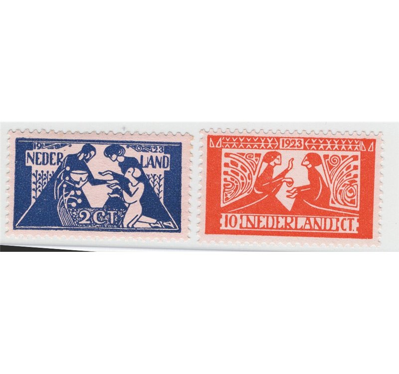 Olanda - 1923 - Opere Culturali, serie n° 131/32. Cat. € 105 (**)
