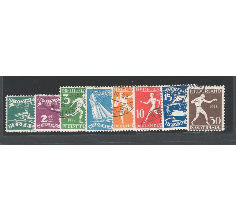 Olanda - 1928 - Olimpiadi di Amsterdam, serie n° 199/206. Cat. € 60 (U)