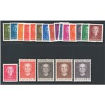 Olanda - 1949/51 - Regina Guglielmina, serie n° 512A/527. Cert.: ED. Cat. € 1.700 (**)