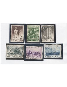 Olanda - 1950 - Beneficenza, serie n° 535/40. Cat. € 72 (**)