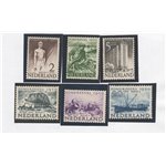Olanda - 1950 - Beneficenza, serie n° 535/40. Cat. € 72 (**)