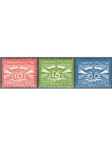 Olanda - 1921 - P.A. Ali stilizzate, serie n° 1/3. Cat. € 40 (*)
