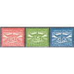 Olanda - 1921 - P.A. Ali stilizzate, serie n° 1/3. Cat. € 40 (*)