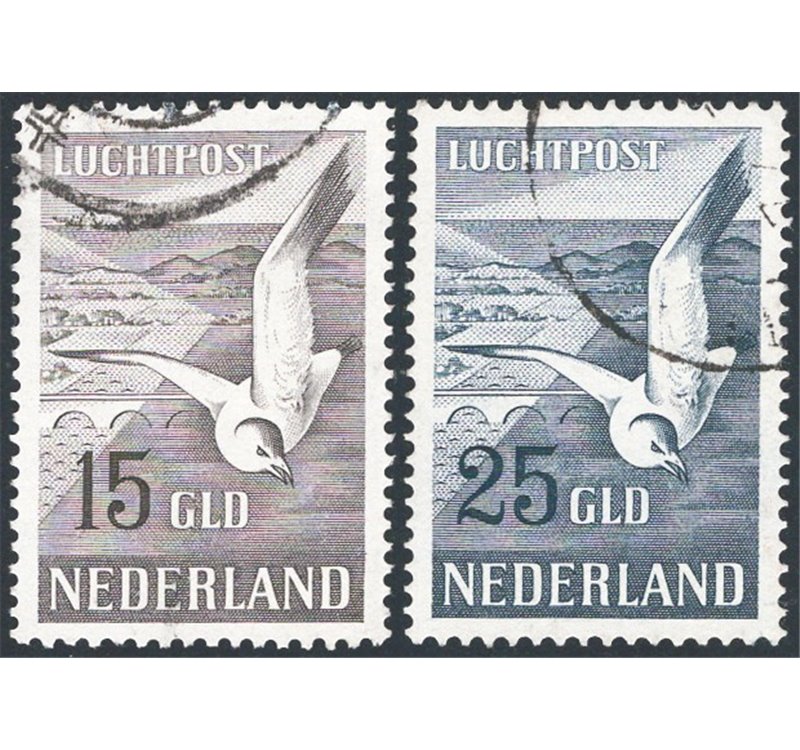 Olanda - 1951 - P.A. Gabbiani, serie n° 12/13. Cat. € 350 (U)