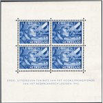 Olanda - 1942 - BF Pro Legione Olandese 12½ + 87½ c., il foglietto da 4, n° 2. Cat. € 140 (**)