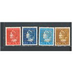 Olanda - 1940 - Servizio francobolli del 1940 con soprast. in oro, serie n° 15/18. Cat. € 65 (*)