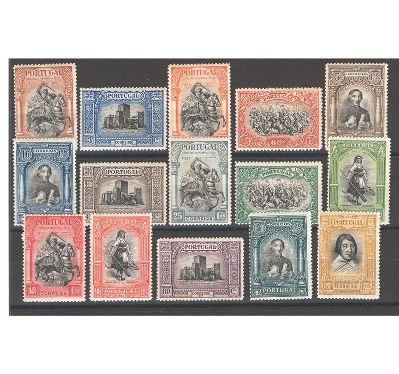 Portogallo - 1927 - 300° Anniv. dell'Indipendenza, II serie, n° 438/52. Cat. € 95 (*)