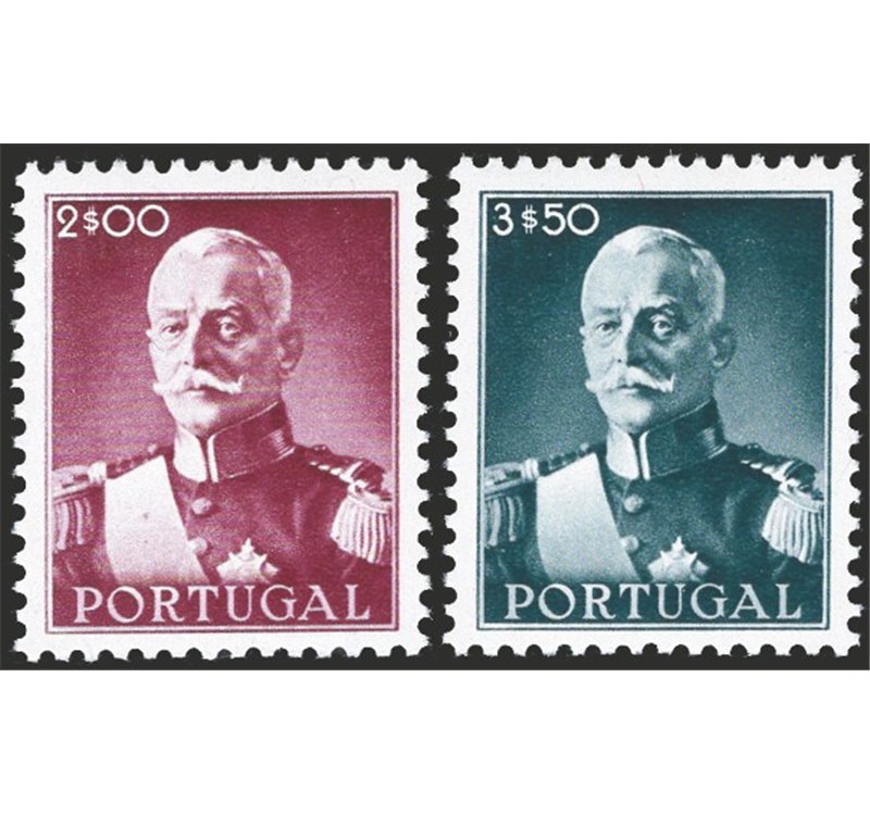 Portogallo - 1945 - Presidente Carmona, serie n° 663/70. Cat. € 230 (**)